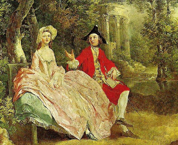 Thomas Gainsborough conversation in a park, c. France oil painting art